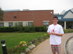 Caption: Jeff's first day out