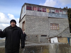 Caption: Alexei Kravets is trying to save his home in Sochi., Credit: Julia Barton