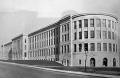 Caption: Pittsburgh's Schenley High School in its glory days., Credit: Wikimedia.