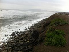 Caption: The view from the Sloat Boulevard Parking Lot after a large storm. Photo taken March 17th, 2012, Credit: Bill McLaughlin / Surfrider Foundation