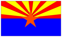Caption: Arizona State Flag