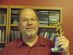 Caption: Phil with 2012 Zeitfunk, Credit: Karen Van Norman