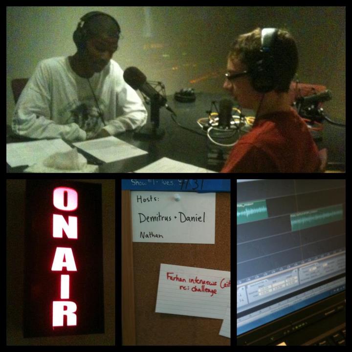Caption: Photo Collage of Demitrus and Daniel Hosting, Credit: Jenny Asarnow