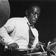 Caption: Jazz all-star Art Blakey