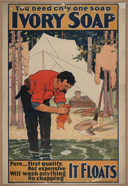 Caption: "You need only one soap -- Ivory Soap!" Proctor & Gamble ad, 1898. , Credit: Library of Congress