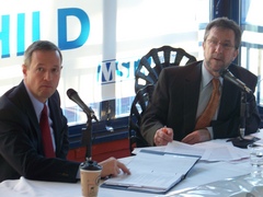 Caption: Governor Martin O'Malley and Marc Steiner at the 6th Annual Annapolis Session