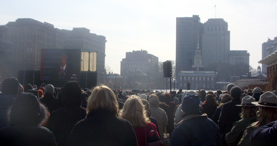 Caption: Philly, Independence Mall, Credit: Chris Goldstein