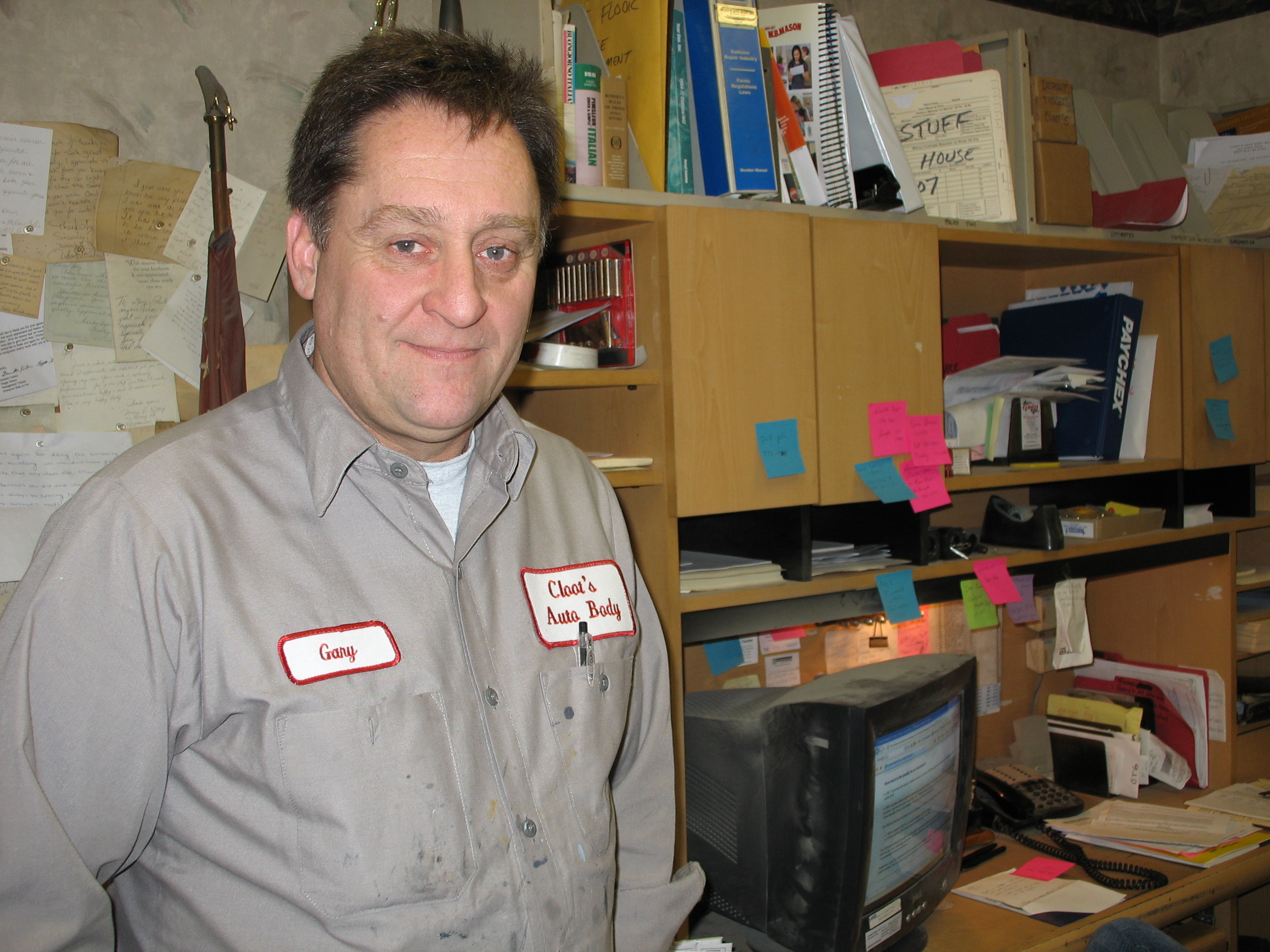 Caption: Gary Cloutier, small business owner, uninsured, Credit: Karen Brown