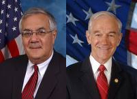 Caption: Congressmen Frank and Paul