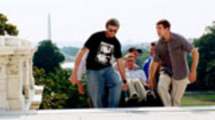 Caption: Iraq War veterans carry Tomas Young up the Capitol steps in Washington DC, Credit: Kevin McKinney / Mobilus Media