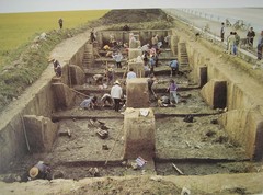 Caption: Excavating sites like this one in China link China's ancient seafarers with people throughout the Pacific, Credit: Bishop Museum