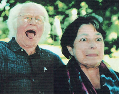 Caption: "Robert Bly & Gioia Timpanelli