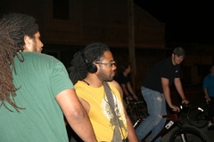 Caption: Al interviewing at the Midnight Mass, Credit: Ian Desousa