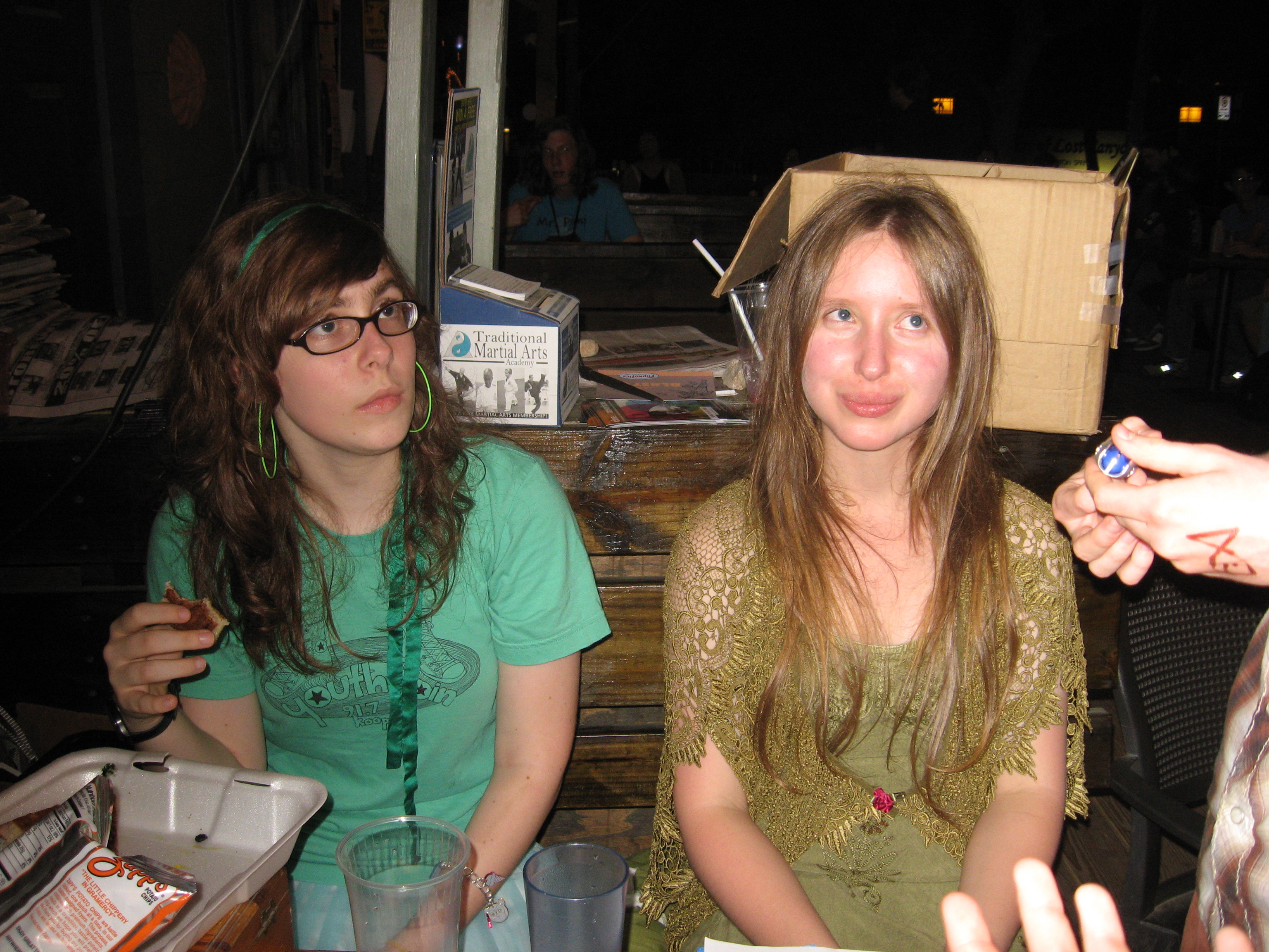 Caption: Zoe Martin at Youth Spin's benefit for KOOP Radio