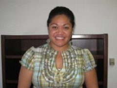 Caption: Viki Sinipata is one of the microentrepreneurs whose loan was funded by Kiva.org users.  Her business offers support and companionship to the elderly.
