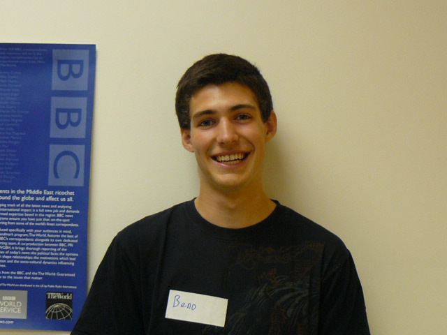 Caption: Beno Picciano, host of today's Econ Thursday episode of The Mixing Board, Credit: Irene Noguchi