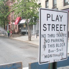 Caption: Children's Aid Society hosts a summer camp for youth every summer called Play Street. The economic downturn has put social services like this in jeopardy.