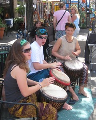 Caption: l-r Sammi Schroeder, Logan Schroeder, and Marion Van Namen