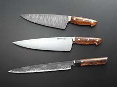 Caption: Bob Kramer's handmade knives