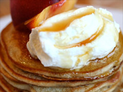 Caption: Vegan Banana Pancakes, Credit: Jess Thomson