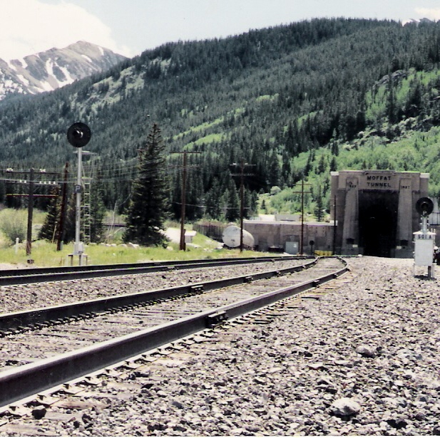 Caption: The Rocky Mountains' famous Moffat Tunnel, Credit: Copyright C. Warren