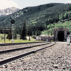 Caption: The Rocky Mountains' famous Moffat Tunnel, Credit: Copyright C. Warren