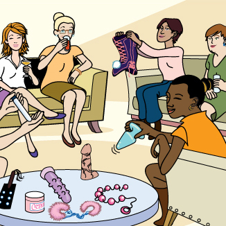 Caption: Ladies at a party..., Credit: Uplifted