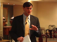 Caption: Brian Iverson examines a witness as part of Bass Berry & Sims litigation training.