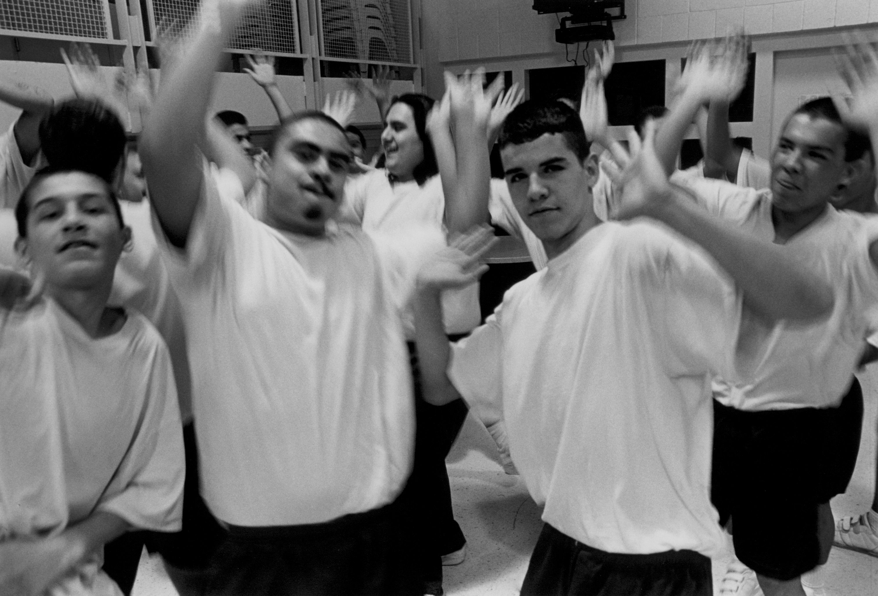 Caption: Hip Hop Night in the Boys Unit (San Francisco Juvenile Justice Center), Credit: Joseph Rodriguez