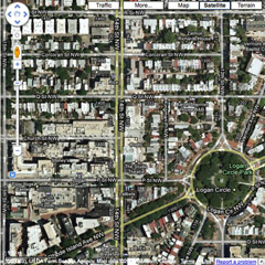 Caption: Logan Circle Neighborhood - Washington, DC, Credit: (Google Maps)