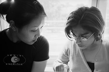 Caption: Radio Rookie Sunnie Hwang with Producer Czerina Patel