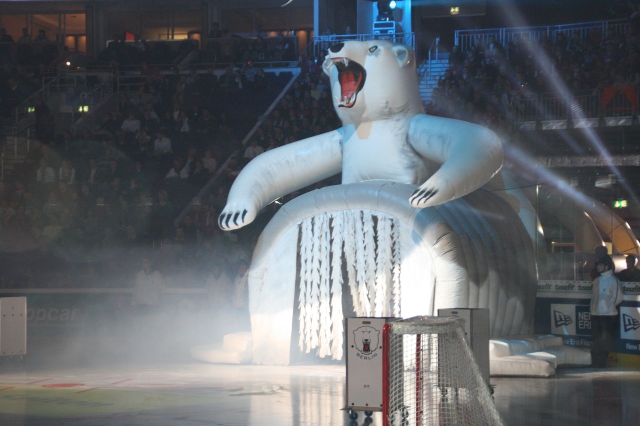 Caption: ice bear