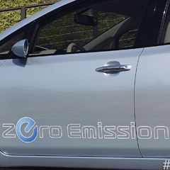 Caption: Nissan Leaf all-electric car prototype, Credit: Nissan North America
