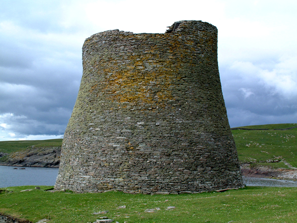 Caption: The broch on the island of Mousa where many a storm petrel reside in the summertime., Credit: Robert Furness