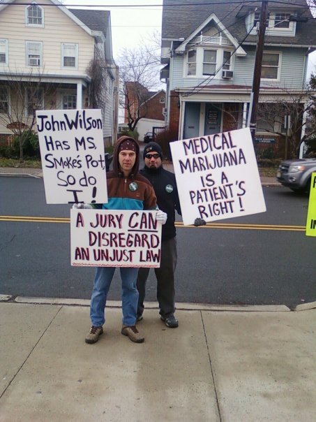 Caption: supporters at the Somerset County Courthouse 12/14/09, Credit: Chris Goldstein