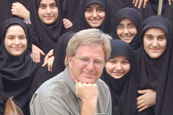 Caption: Rick Steves in Iran, Credit: www.ricksteves.com