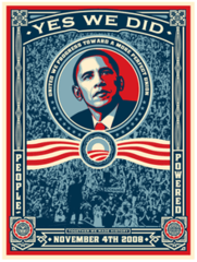 Caption: Obama Yes We Did!