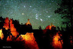 Caption: Bryce Canyon at night, Credit: Wally Pacholka