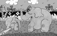 Caption: Illustration for "Alexander Remembers," published in the book UNCLE DUNKLE AND DONNIE, Credit: Joe Bevilacqua
