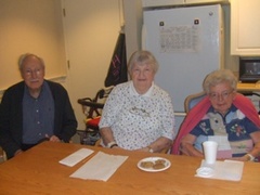Caption: Sig, Kay and Yvonne at Providence House