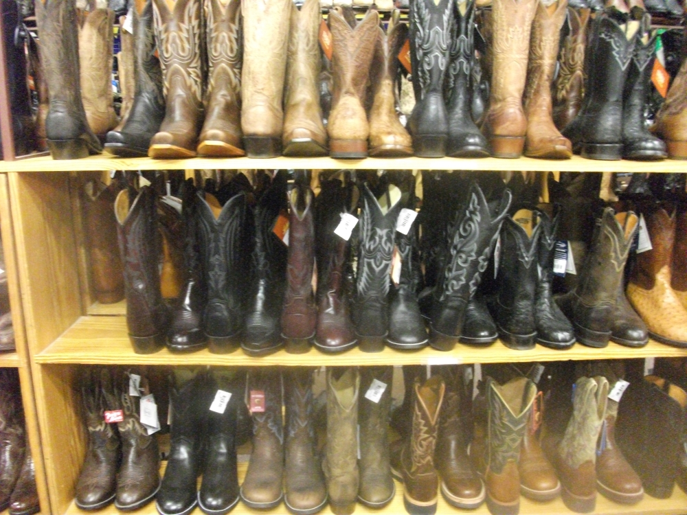 Caption: Boots at Allen's Boots in South Austin, Credit: Nathan Bernier