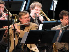 Caption: Doug Rasmussen of the Acme Big Band