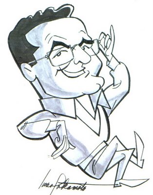 Caption: Hanna-Barbera Founder Joe Barbera is featured on the first "Cartoon Carnival" radio show with Joe Bev.