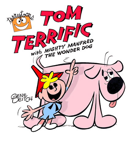 Caption: Tom Terrific in "Robinsnest Crusoe" on the 6th "Cartoon Carnival" with Joe Bev.