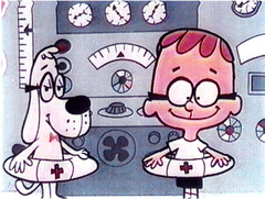 Caption: Jay Ward's "Peabody and Sherman" are featured on the 11th "Cartoon Carnival" with Joe Bev.