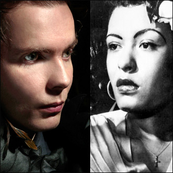 Caption: Jon ("Jonsi") Thor Birgisson and Billy Holiday