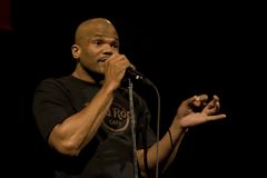 Caption: Rapper Darryl "DMC" McDaniels live at The Moth