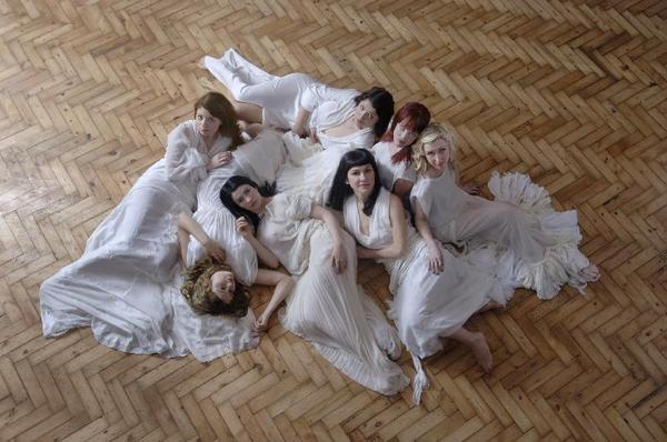 Caption: The Mediaeval Baebes, Credit: Hayley Madden 