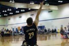 Caption: Kyle in action