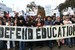 Caption: Students protest against budget cuts, Credit: San Diego News Network, www.sdnn.com